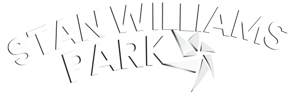 White embossed logo text on a light background
