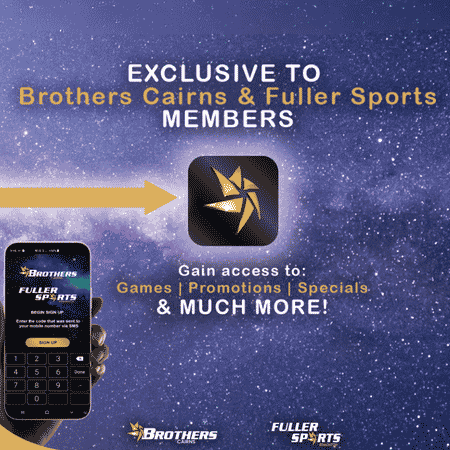 Brothers Leagues Club members app on a phone