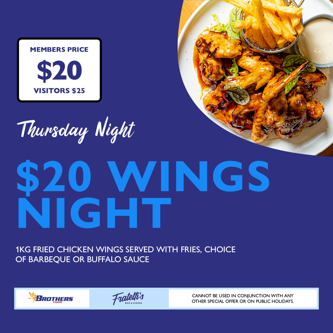$20 Wings Night at Fratelli's