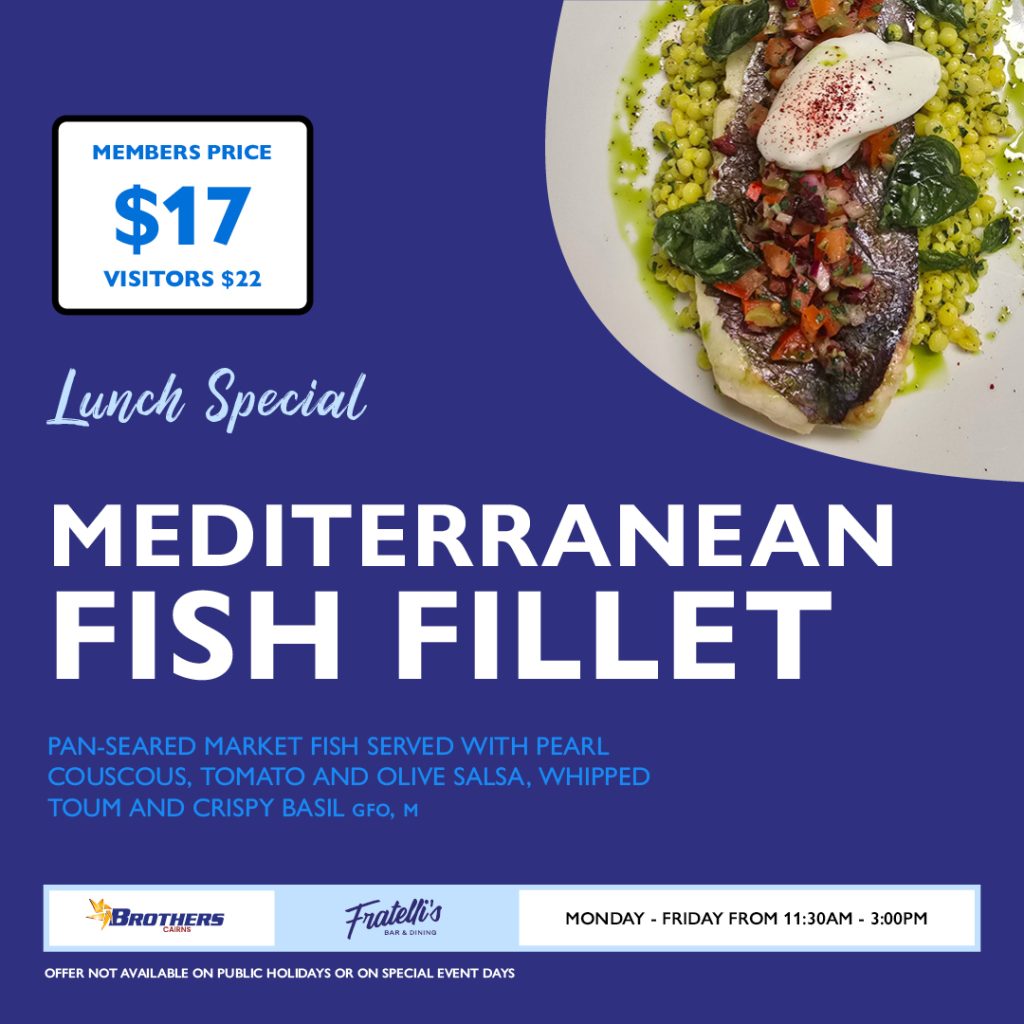 Mediterranean Fish Fillet lunch special at Fratelli's